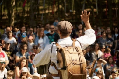 Espectaculos del hombre orquesta en galicia: O xogeteiro: animalada